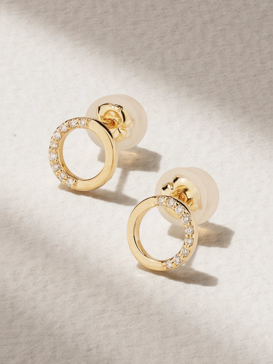 14-karat Recycled Gold Diamond Earrings