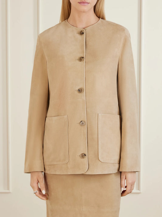 Nour Hammour Suede Jacket