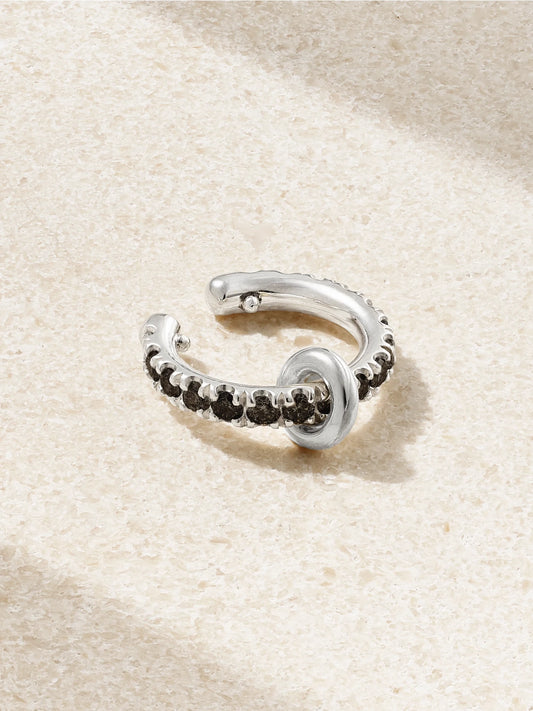 Sterling Silver Diamond Ear Cuff