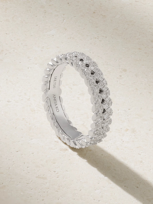 Anita Ko 18-karat White Gold Diamond Ring