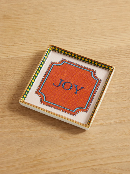 Mini Gold-plated Porcelain Tray