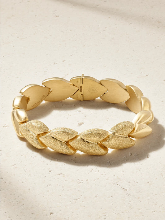 Florentine Finish Everyday 18-karat Gold Bracelet