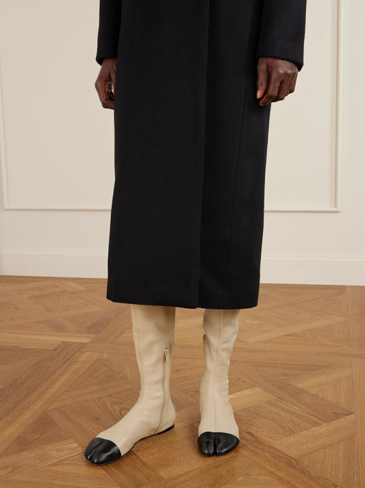Tabi Stretch-leather Knee Boots