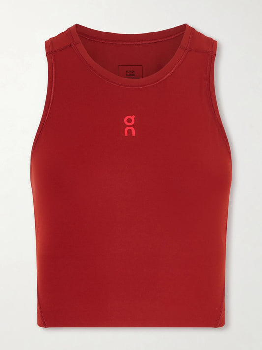 Year Of The Horse Cropped Printed Stretch Recycled Top