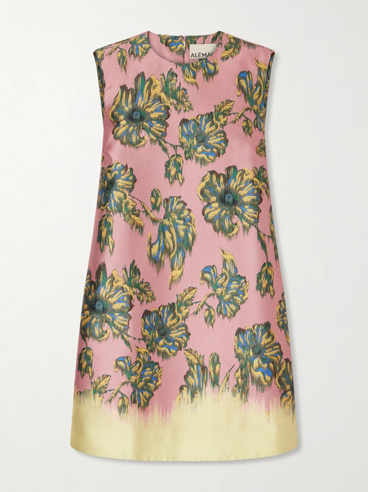 ALÉMAIS Faye Floral-print Twill Mini Dress
