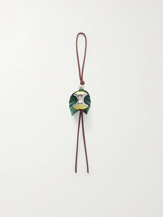 LOEWE Apple Charm Leather And Silver-tone Bag Charm