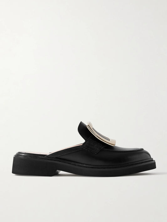 Viv Rangers Embellished Leather Slippers