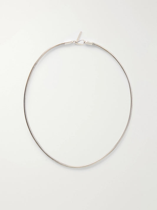 Serpent Chain Silver-tone Necklace