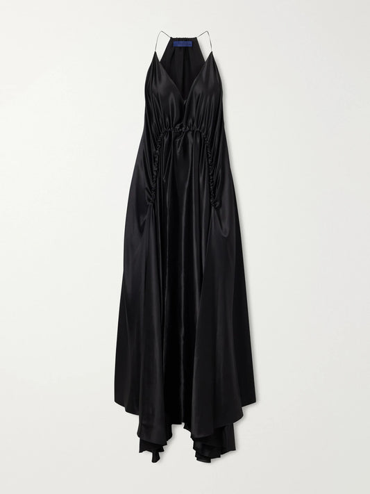 Sharon Wauchob Draped Silk-satin Maxi Dress