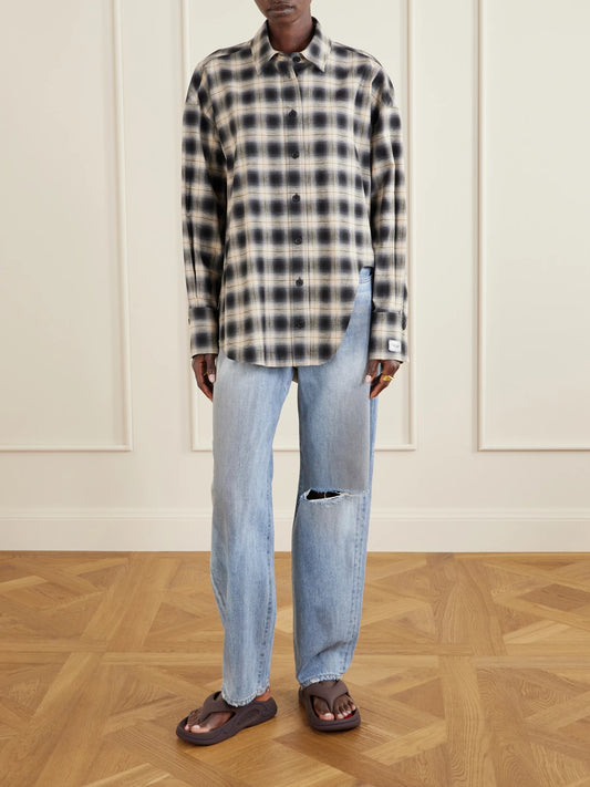 Checked Cotton-poplin Shirt