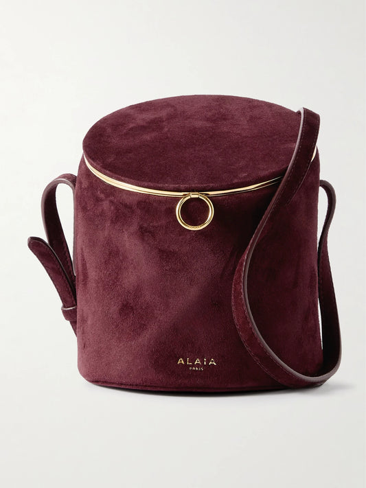 La Canette Small Suede Shoulder Bag