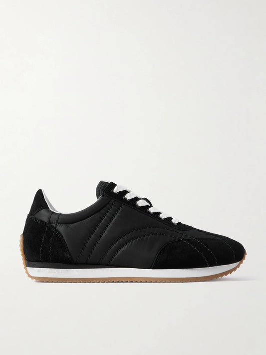 Sport Suede-trimmed Shell Sneakers