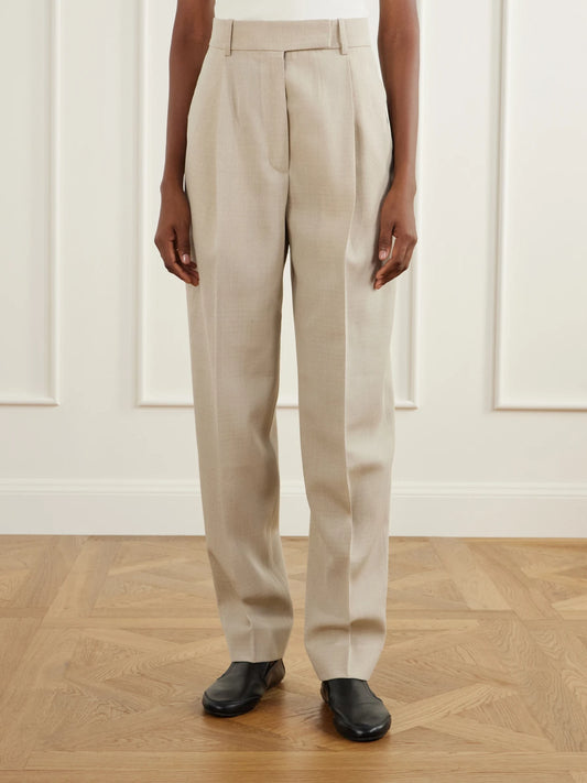 RÓHE Daria Wool-blend Tapered Pants