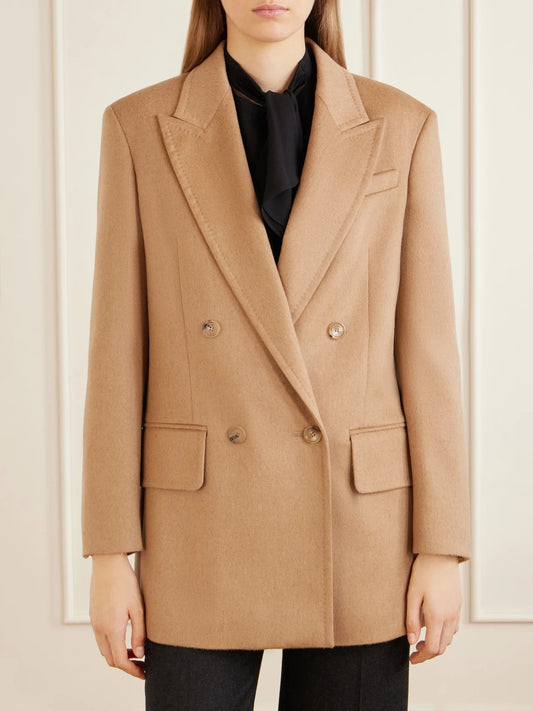 Max Mara Olimpia Double-breasted Camel-hair Blazer