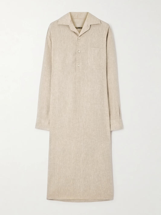 Lora Linen Midi Dress