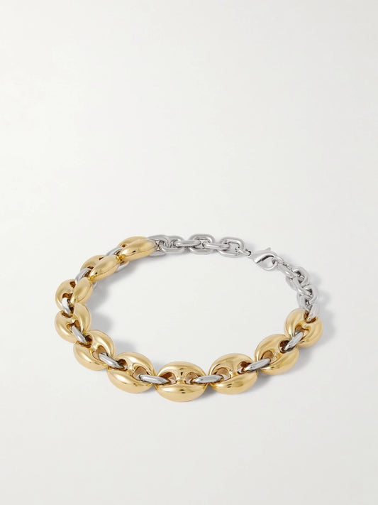 X Eight Silver And Gold-tone Necklace