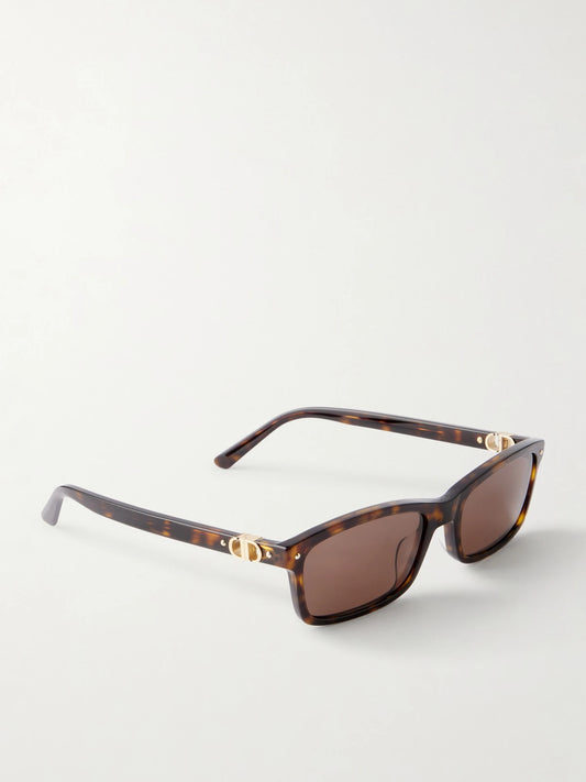 Petit Cd S1i Square-frame Tortoiseshell Acetate Sunglasses