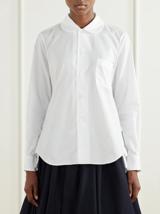 Comme des Garçons GIRL Ruffled Cotton-poplin Shirt