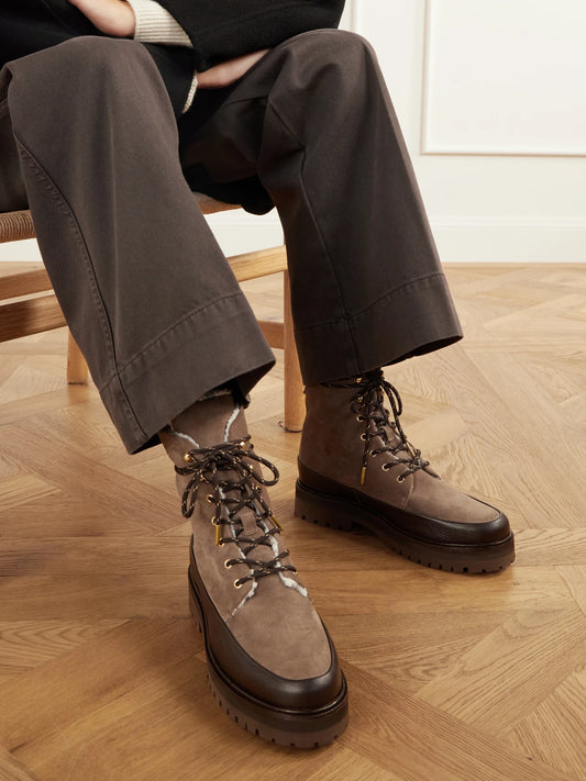 Varley Fleece-lined Suede Ankle Boots