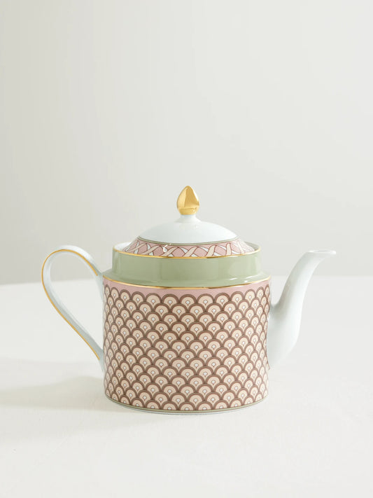 Impero Gold-plated Porcelain Teapot