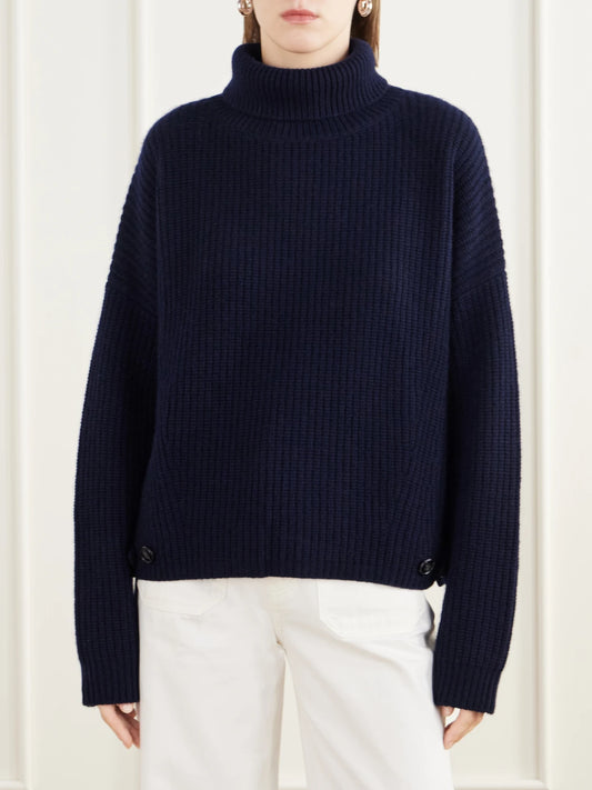 LISA YANG Ailis Ribbed Cashmere Turtleneck Sweater