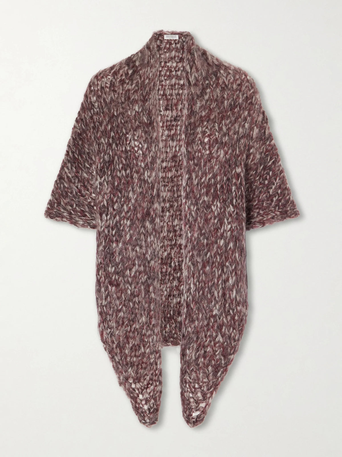 Mohair-blend Poncho