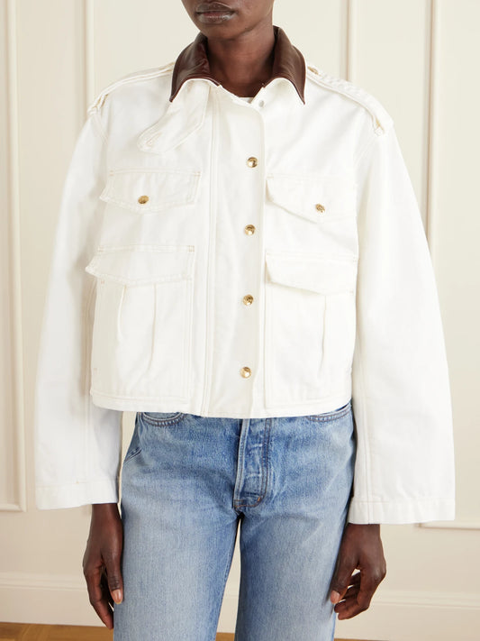 Henderson Leather-trimmed Regenerative Cotton-canvas Jacket