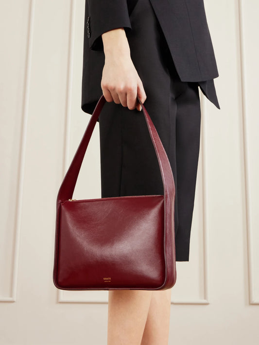 Lori Textured-leather Shoulder Bag