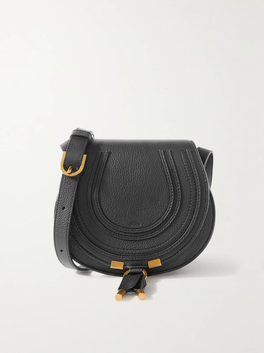 Marcie Mini Textured-leather Shoulder Bag