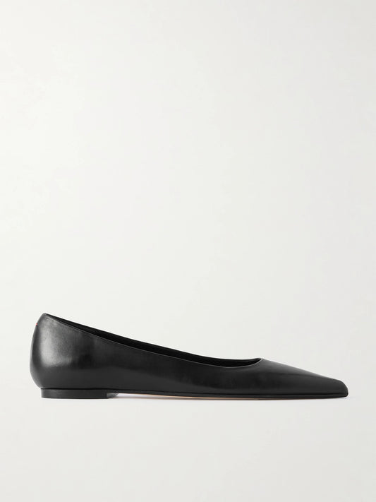 Cassy Leather Point-toe Flats