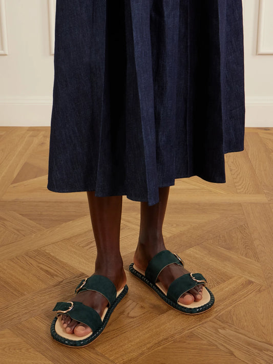 Gabriela Hearst Sage Suede Flats