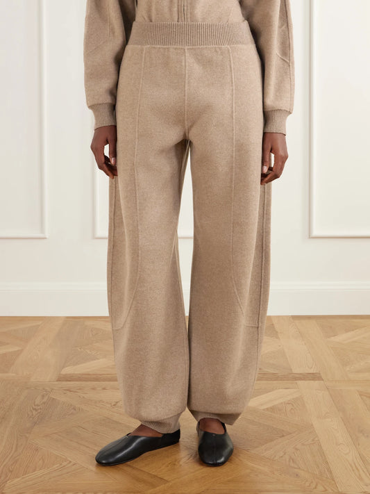 Max Mara Cesto Paneled Wool-blend Tapered Pants