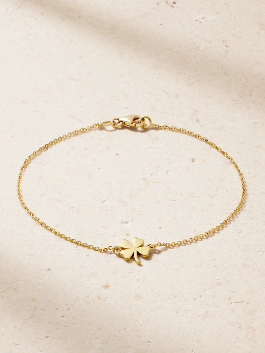 Mini Clover 18-karat Gold Bracelet