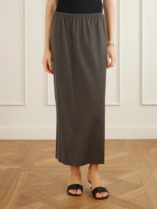 Wool-blend Maxi Skirt