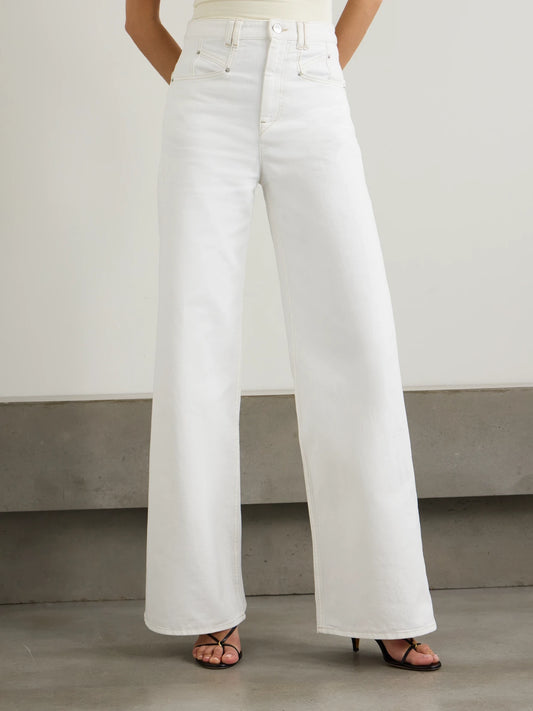 Lemony High-rise Wide-leg Jeans