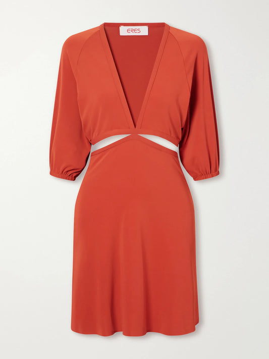 Eres Esmee Cut-out Stretch-jersey Mini Dress