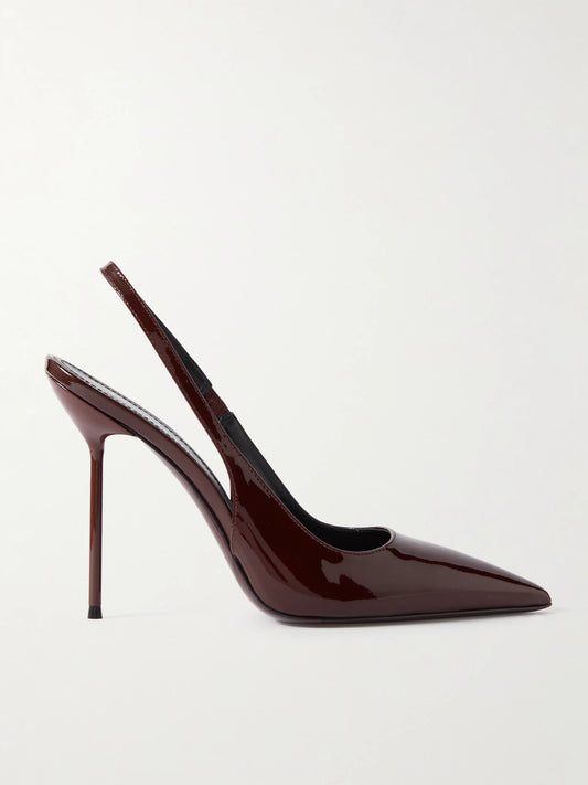 Lidia 105 Patent-leather Slingback Pumps