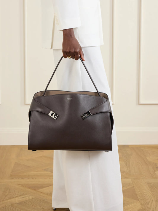 Ferragamo Hug Medium Leather Tote