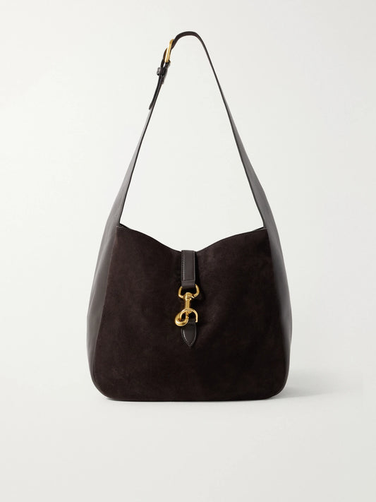 Anita Suede And Leather Shoulder Bag