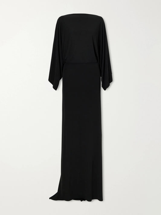 Cult Gaia Pallana Bead-embellished Open-back Stretch-jersey Maxi Dress