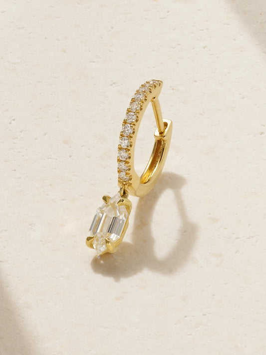 Huggies 18-karat Gold Diamond Single Earring