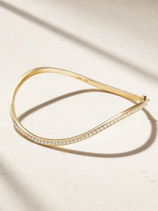 D'ocean 18-karat Gold Diamond Bracelet