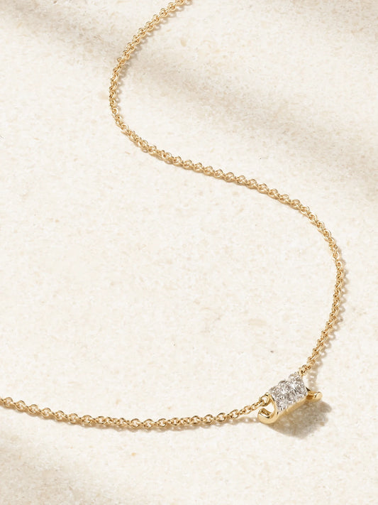 Twinkling Twine 10-karat Gold Diamond Choker