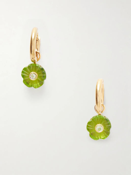 Lillian Gold-tone Crystal Earrings
