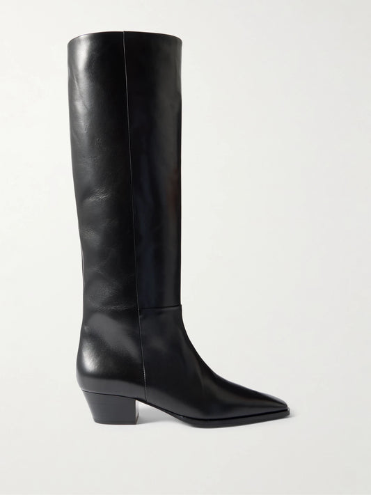 Aeyde Medea Leather Knee Boots