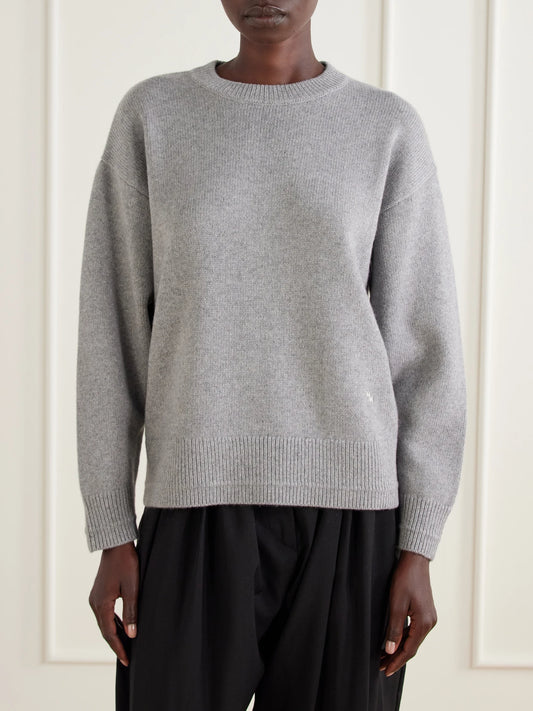 Maria McManus Ladder Stitch Cashmere And Cotton-blend Sweater