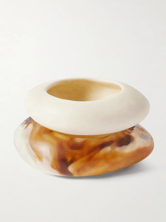 Rock Set Of Two Resin Bangles