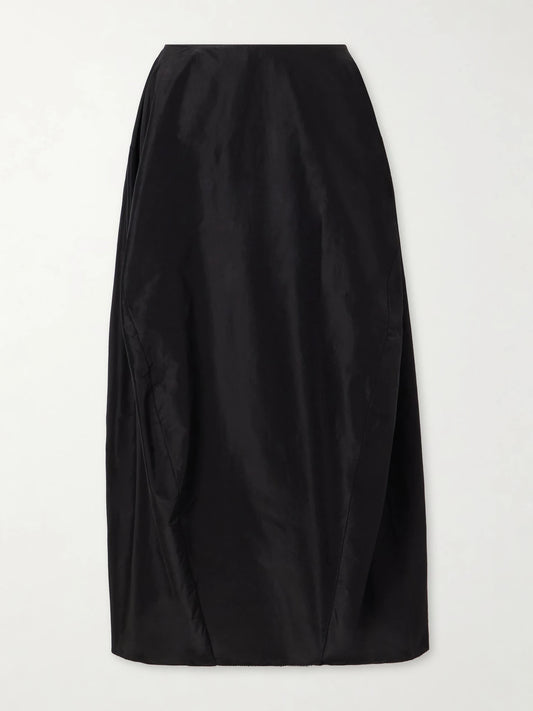 Galyra Cotton And Silk-blend Taffeta Maxi Skirt