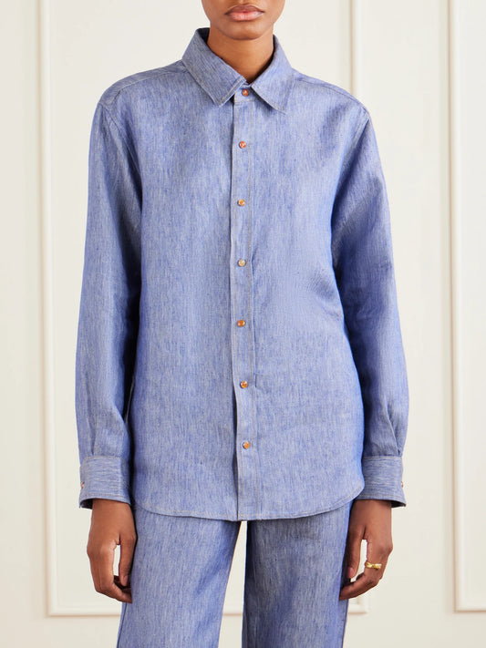 Linen-denim Shirt