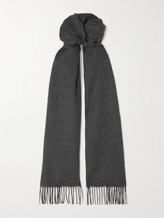 Fringed Cashmere Scarf